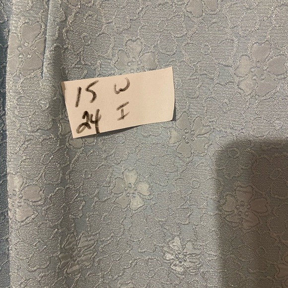 Leslie Fay Sky Blue Floral Blazer and Skirt Set - Picture 7 of 8